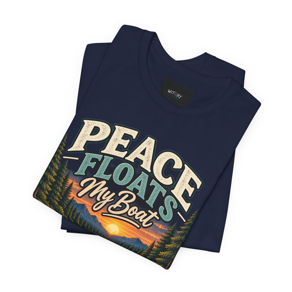 Peace Floats My Boat | Funny Canoe & Outdoor T-Shirt