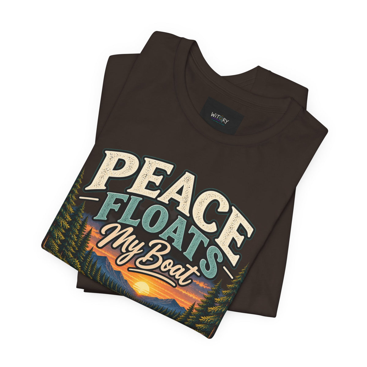 Peace Floats My Boat | Funny Canoe & Outdoor T-Shirt