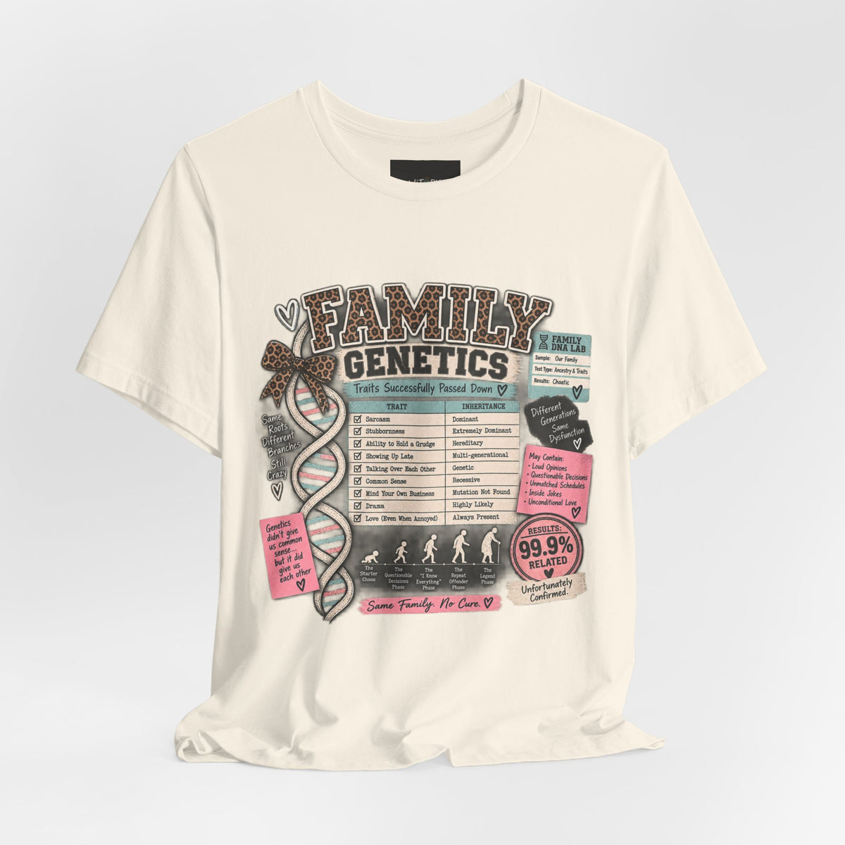 Family Genetics | Traits Successfully Passed Down Funny Family T-Shirt