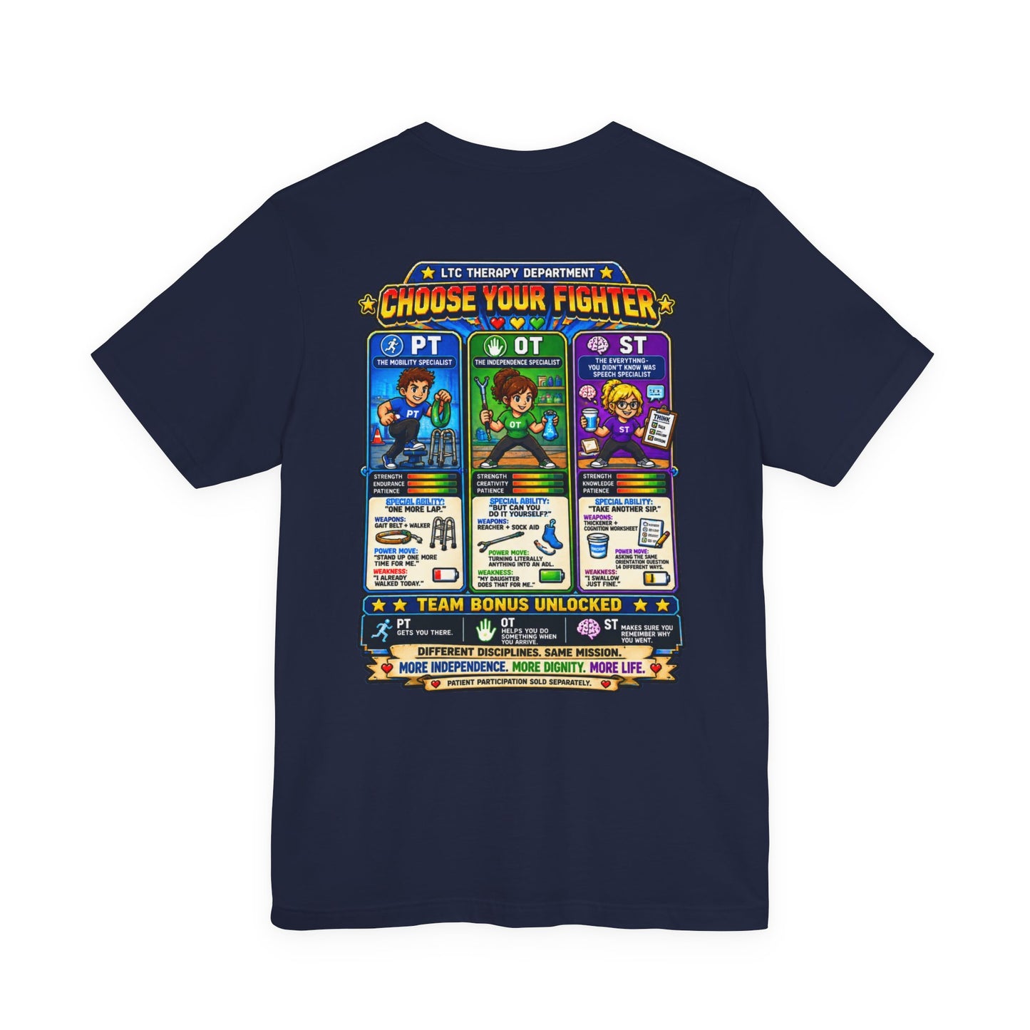 Choose Your Fighter – LTC Therapy T-Shirt