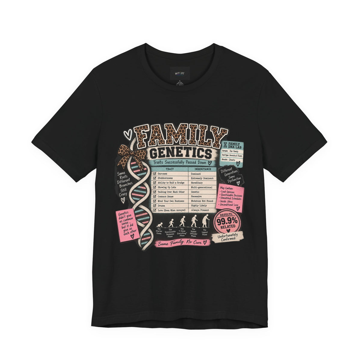 Family Genetics | Traits Successfully Passed Down Funny Family T-Shirt