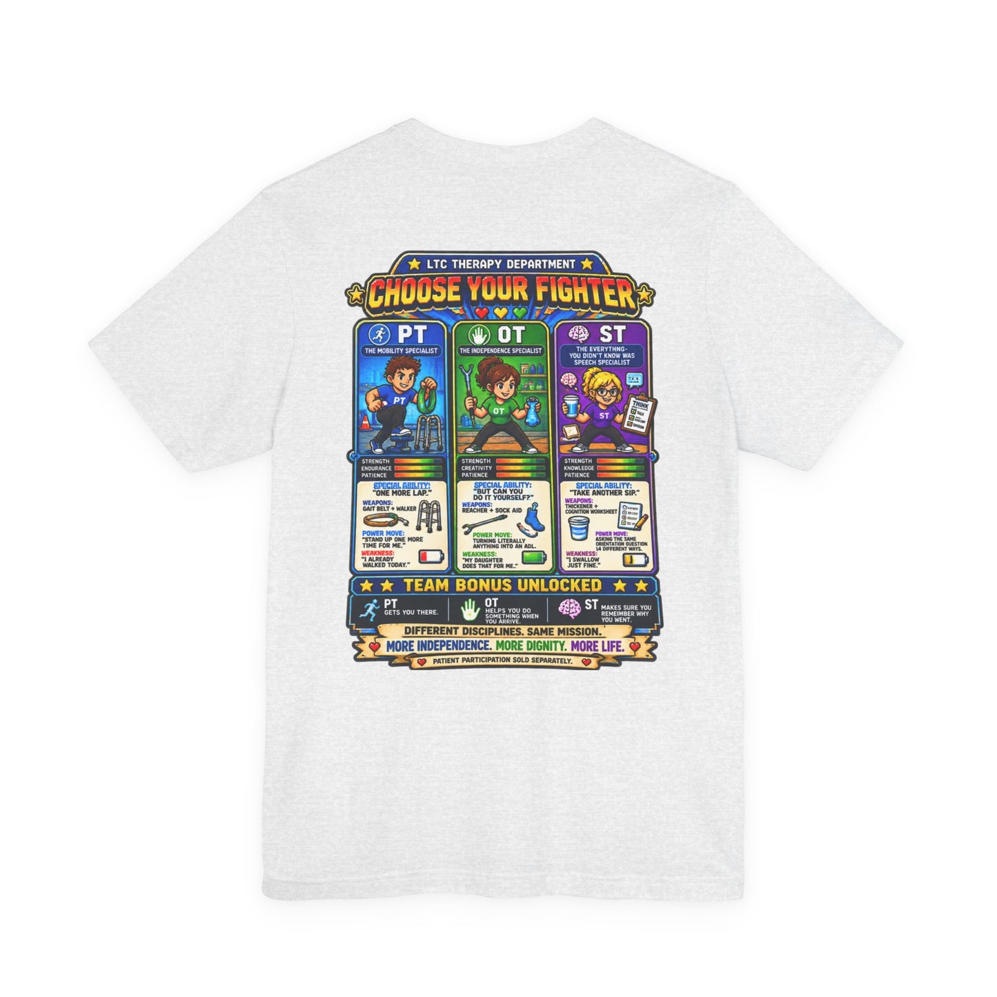 Choose Your Fighter – LTC Therapy T-Shirt