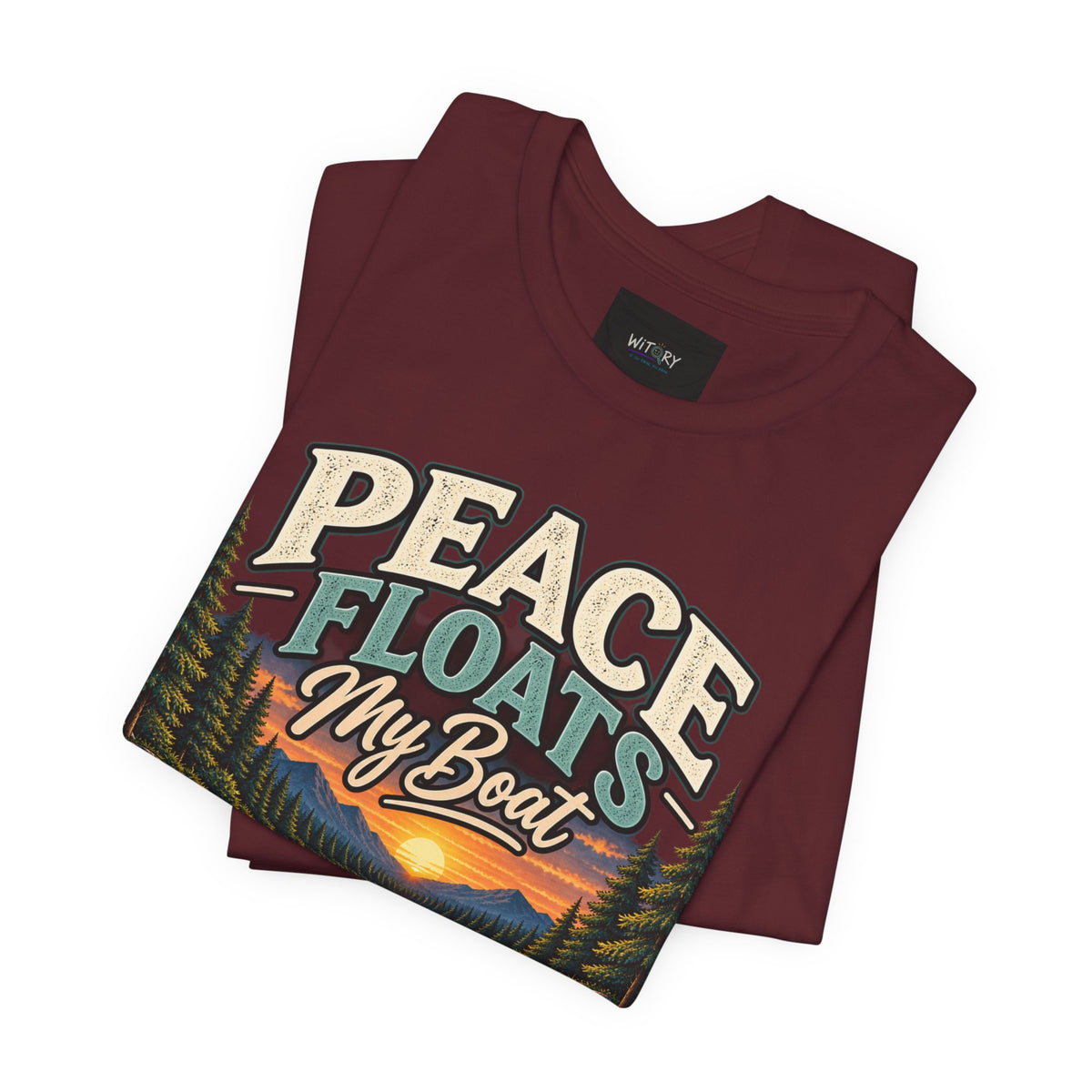 Peace Floats My Boat | Funny Canoe & Outdoor T-Shirt