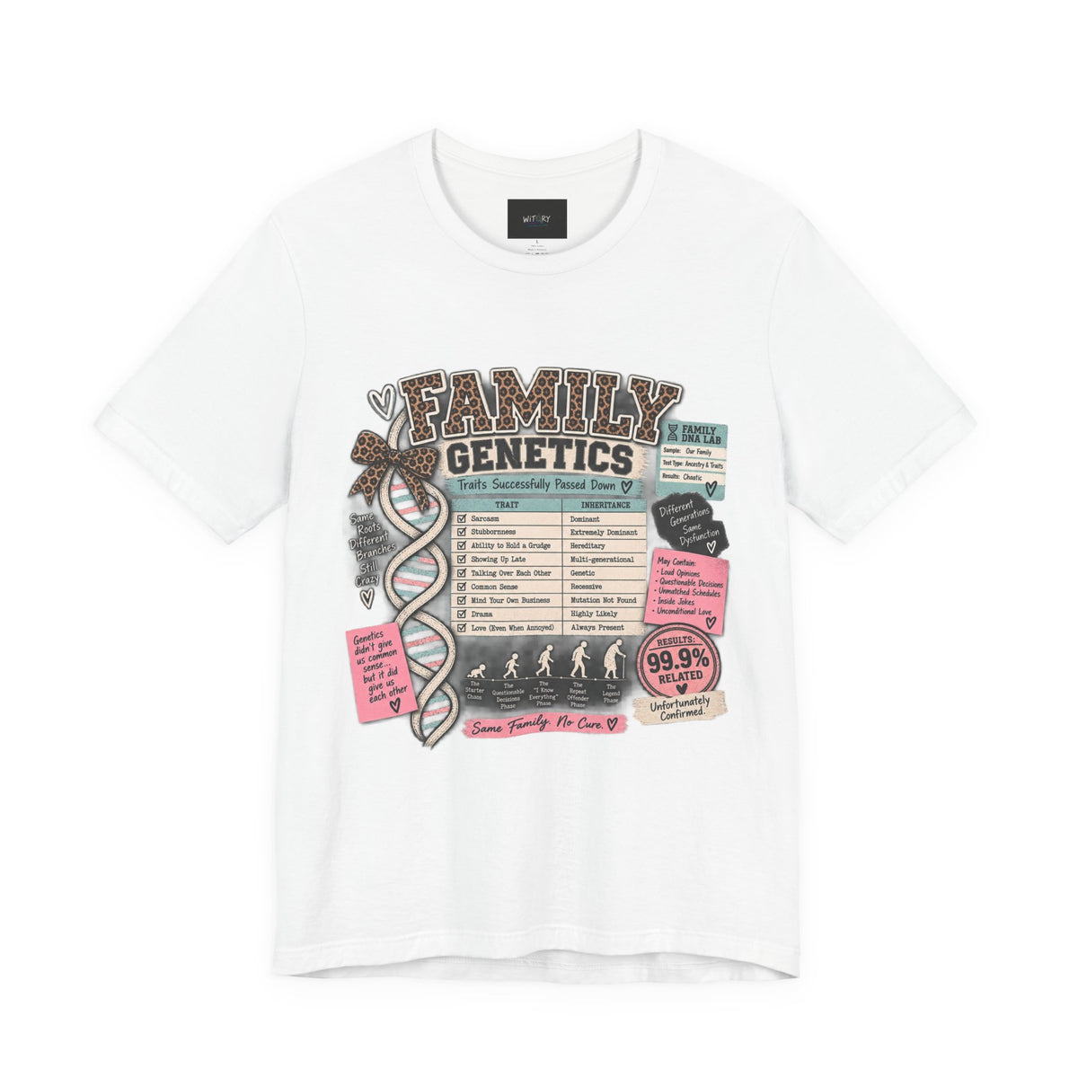 Family Genetics | Traits Successfully Passed Down Funny Family T-Shirt