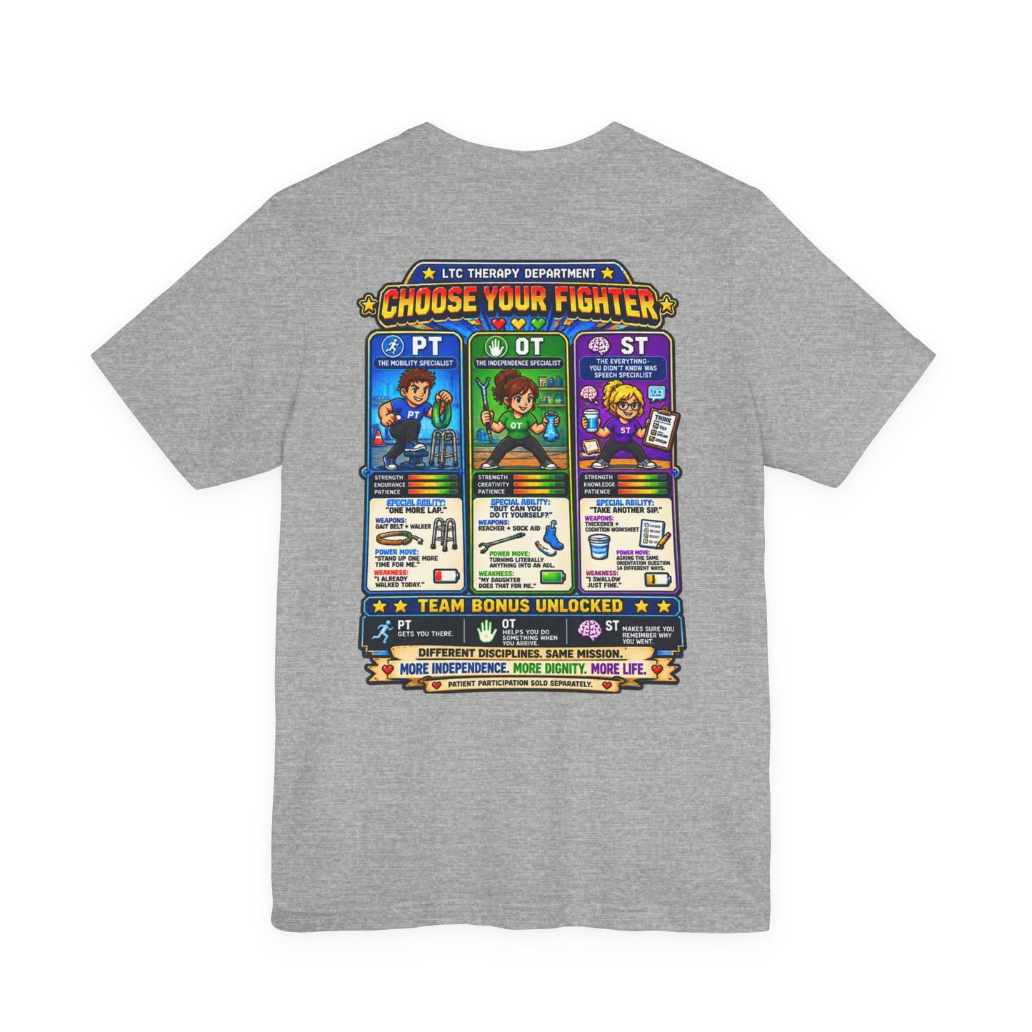 Choose Your Fighter – LTC Therapy T-Shirt