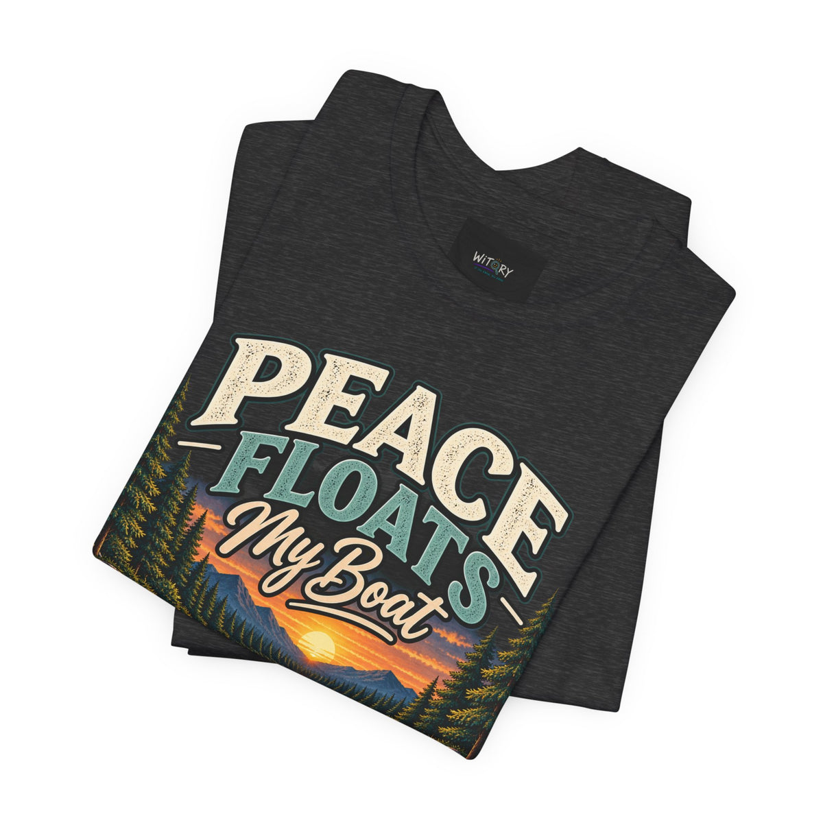 Peace Floats My Boat | Funny Canoe & Outdoor T-Shirt
