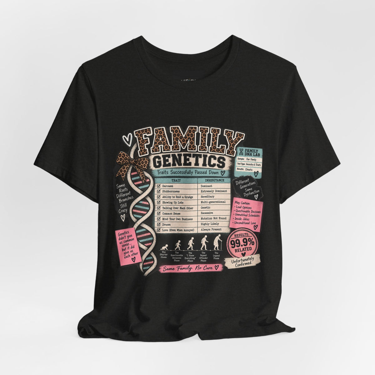 Family Genetics | Traits Successfully Passed Down Funny Family T-Shirt