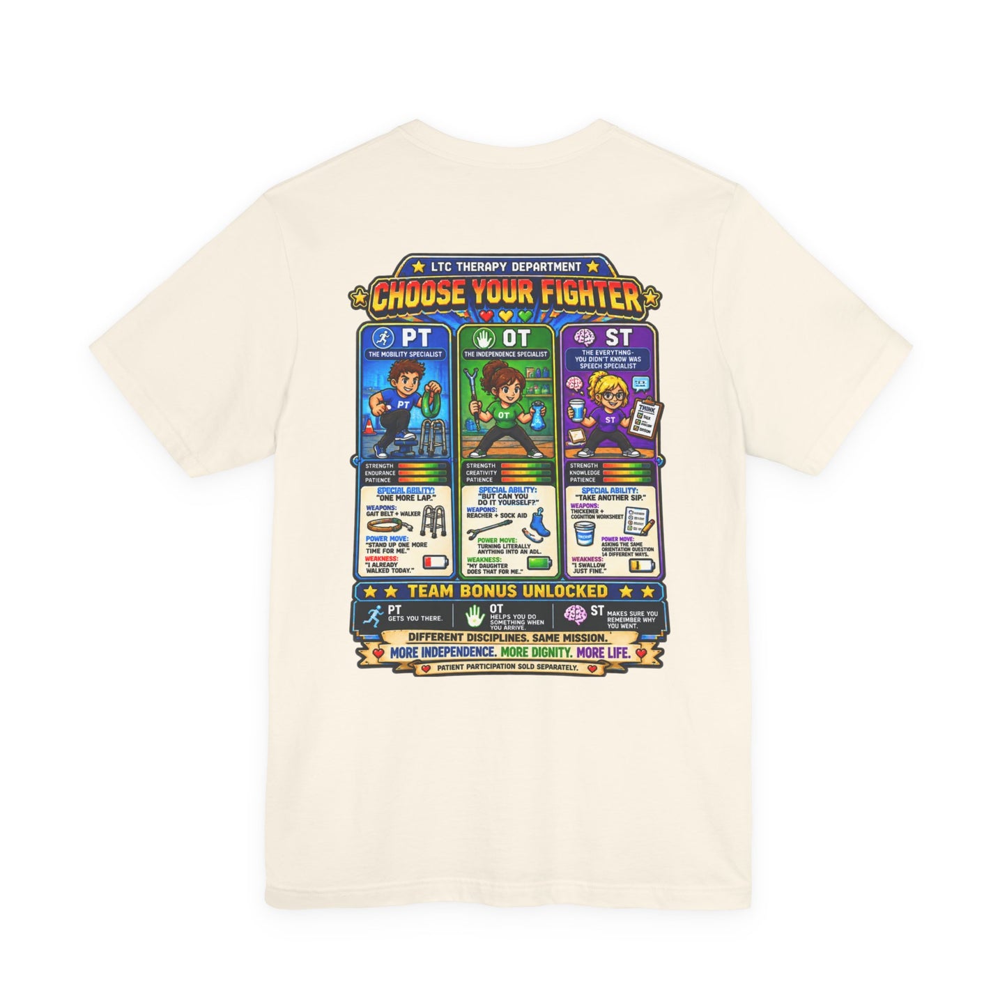 Choose Your Fighter – LTC Therapy T-Shirt