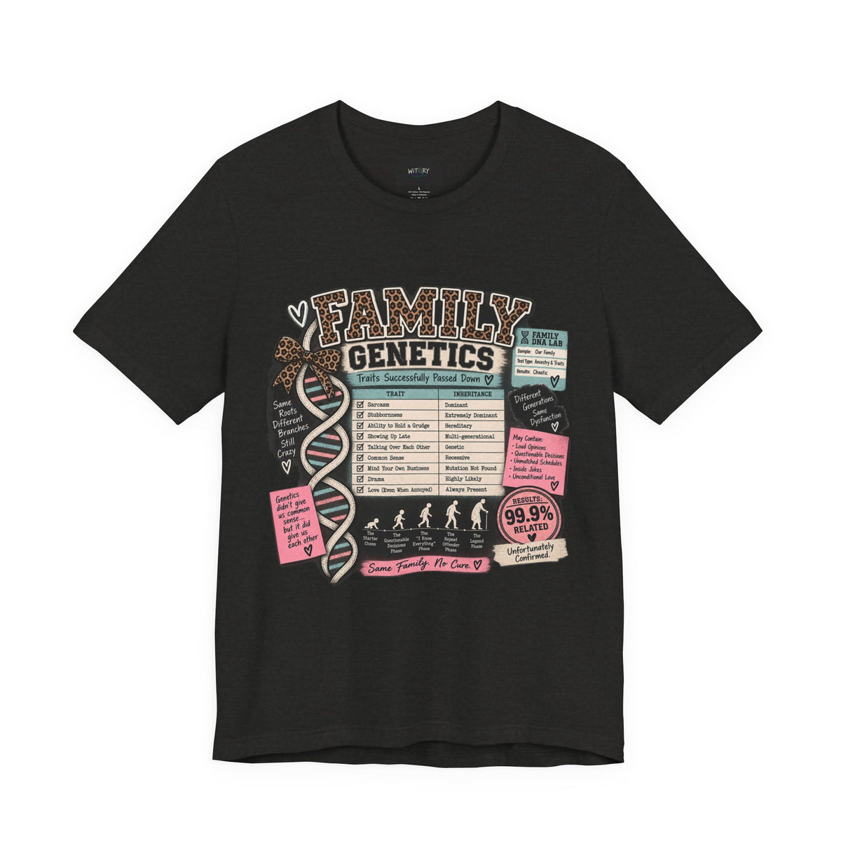 Family Genetics | Traits Successfully Passed Down Funny Family T-Shirt