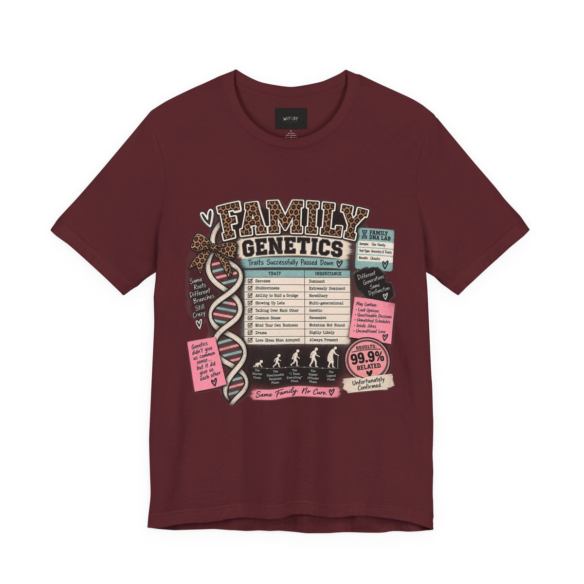 Family Genetics | Traits Successfully Passed Down Funny Family T-Shirt