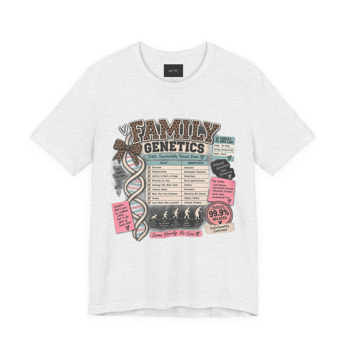 Family Genetics | Traits Successfully Passed Down Funny Family T-Shirt