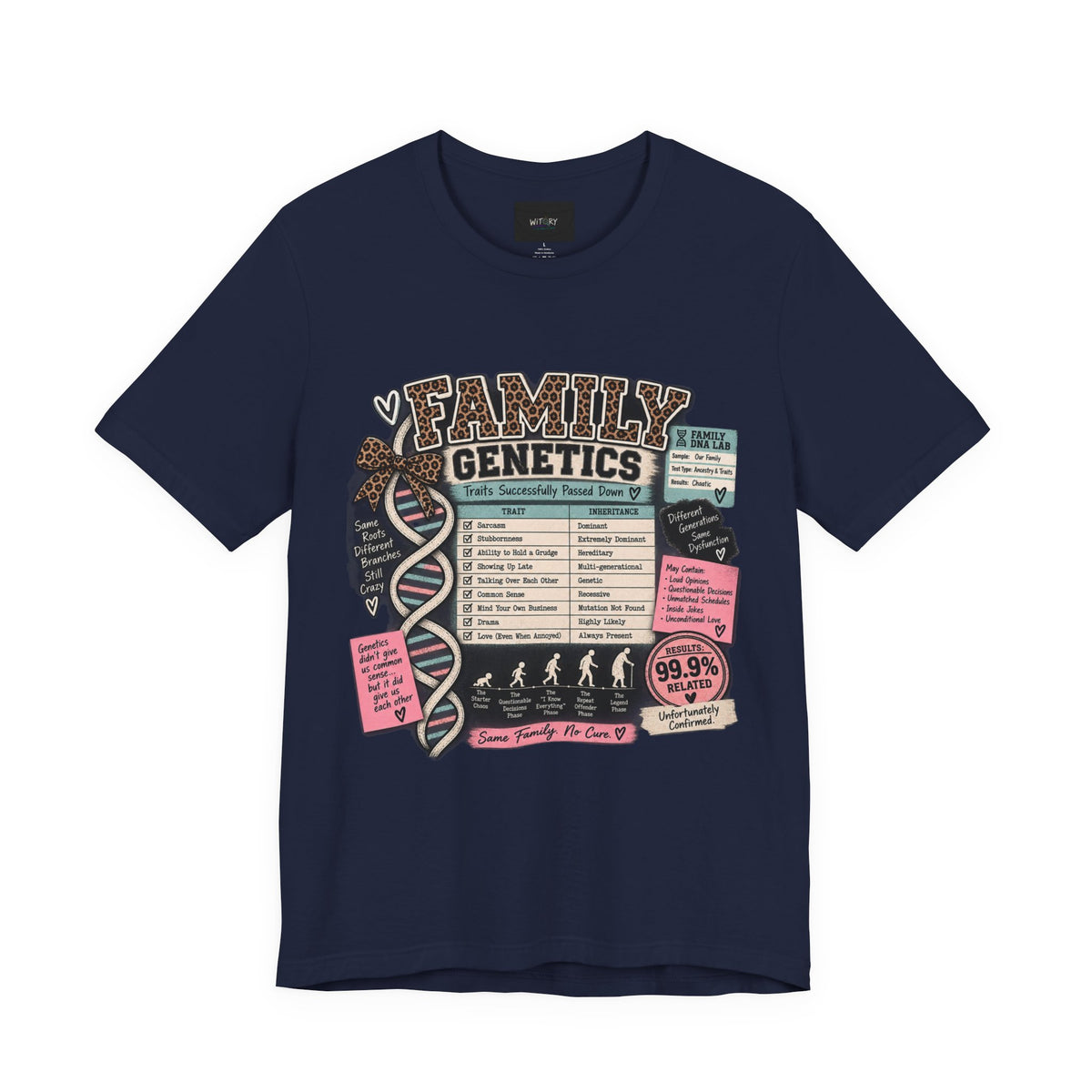 Family Genetics | Traits Successfully Passed Down Funny Family T-Shirt