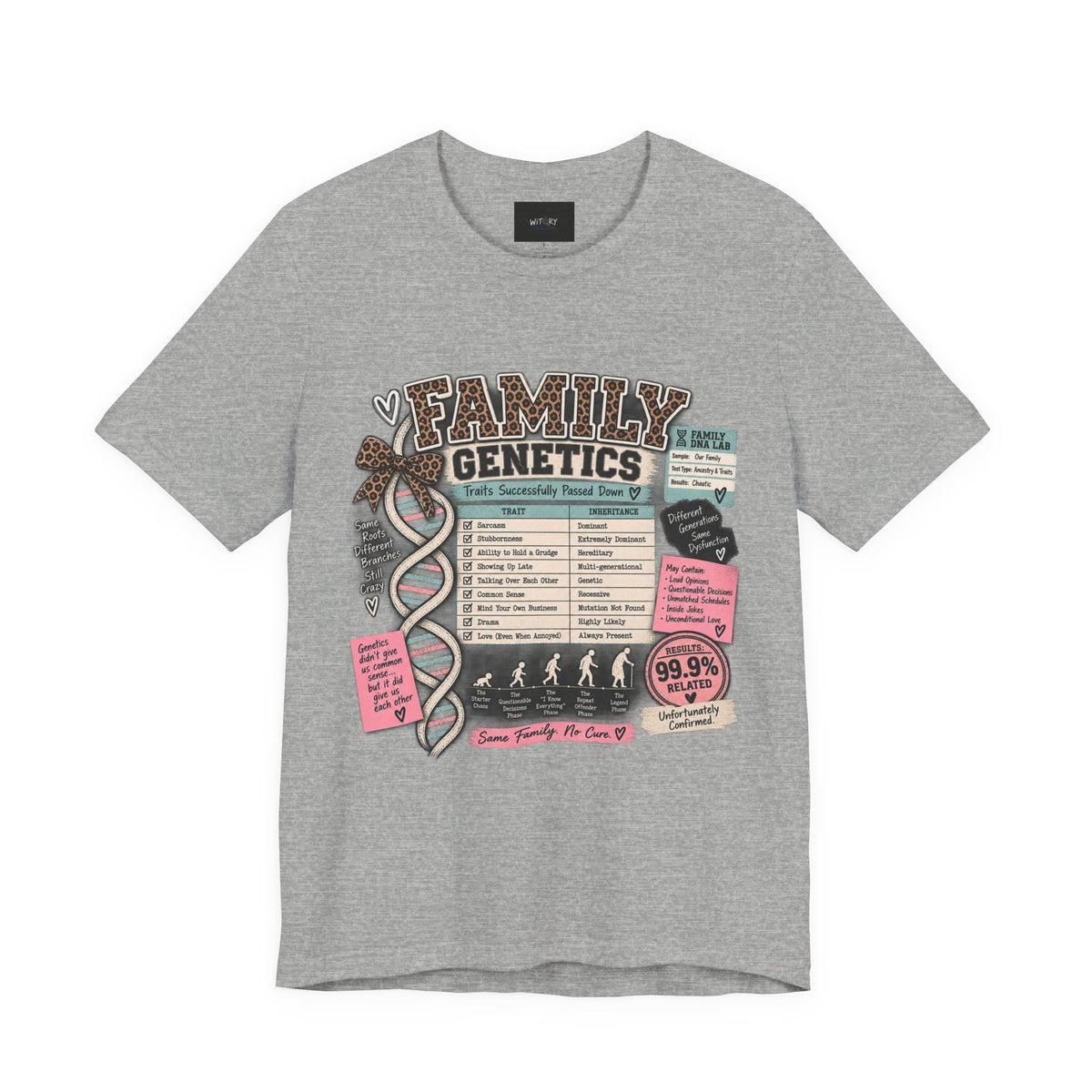 Family Genetics | Traits Successfully Passed Down Funny Family T-Shirt