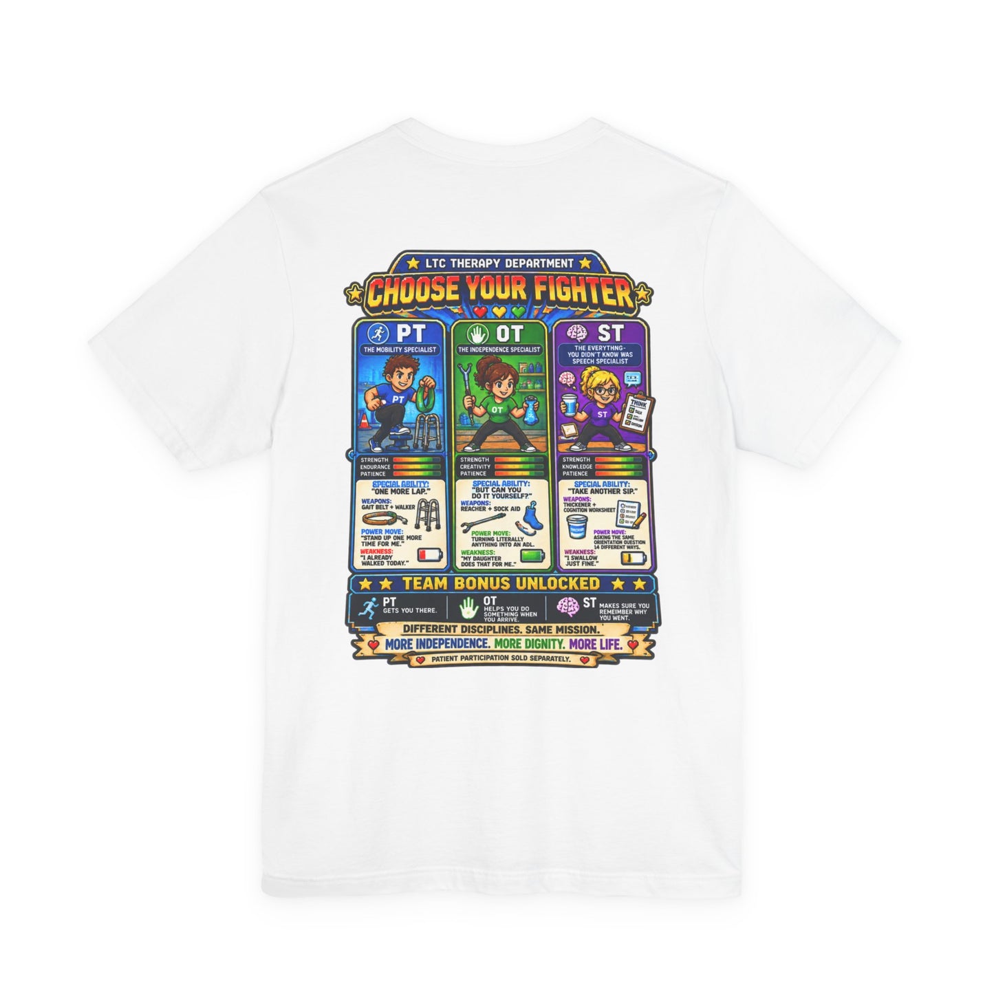 Choose Your Fighter – LTC Therapy T-Shirt