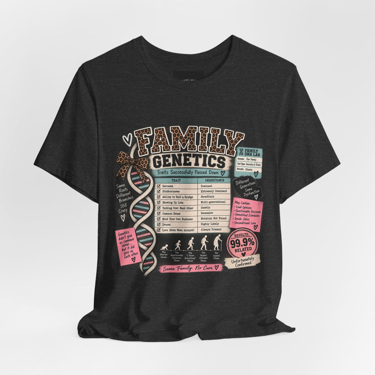 Family Genetics | Traits Successfully Passed Down Funny Family T-Shirt