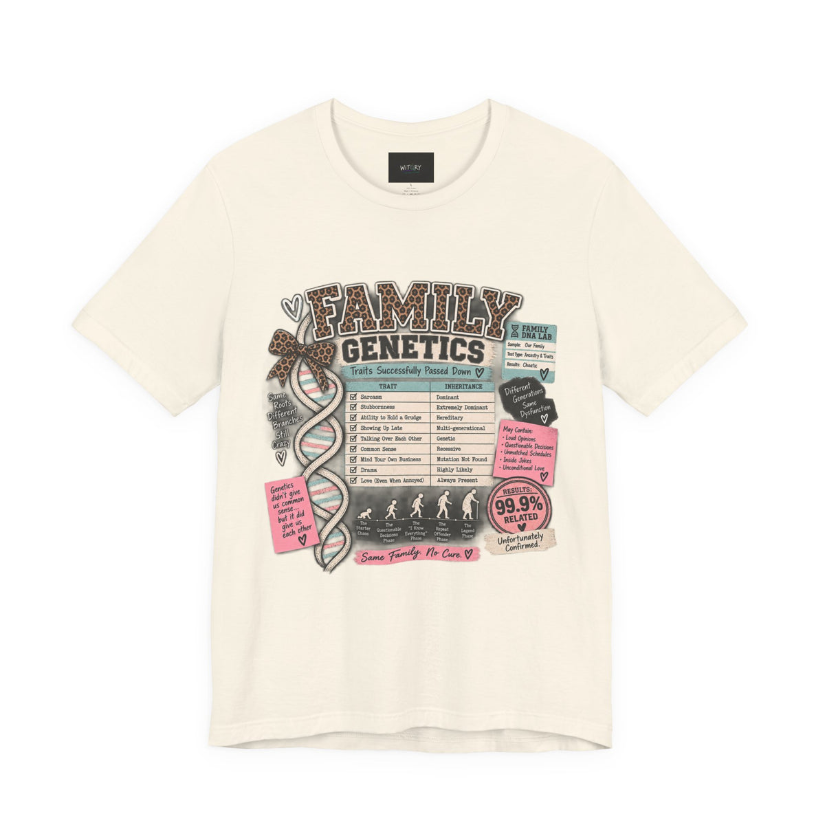 Family Genetics | Traits Successfully Passed Down Funny Family T-Shirt
