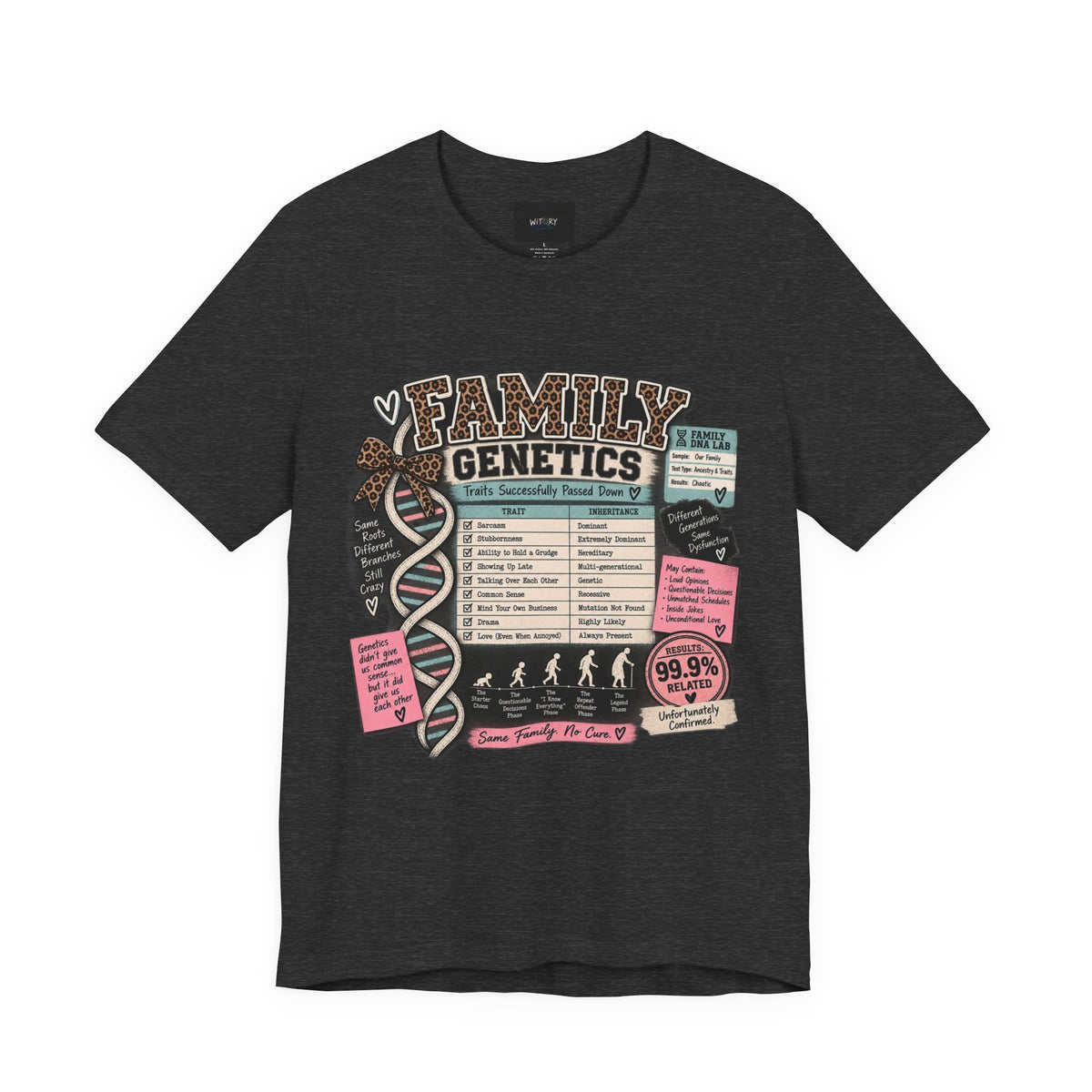 Family Genetics | Traits Successfully Passed Down Funny Family T-Shirt