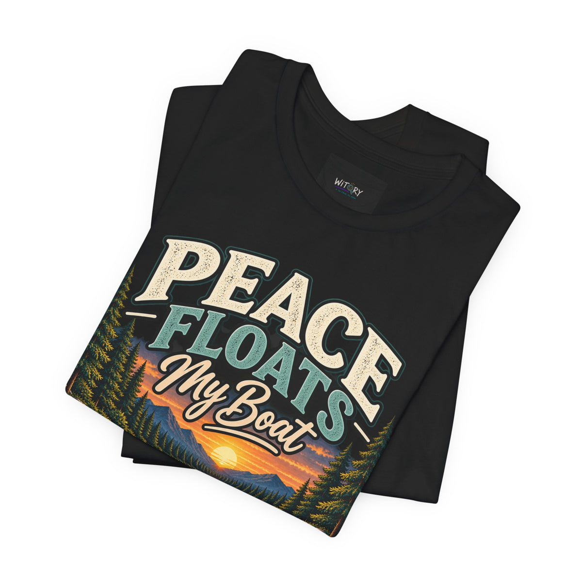Peace Floats My Boat | Funny Canoe & Outdoor T-Shirt