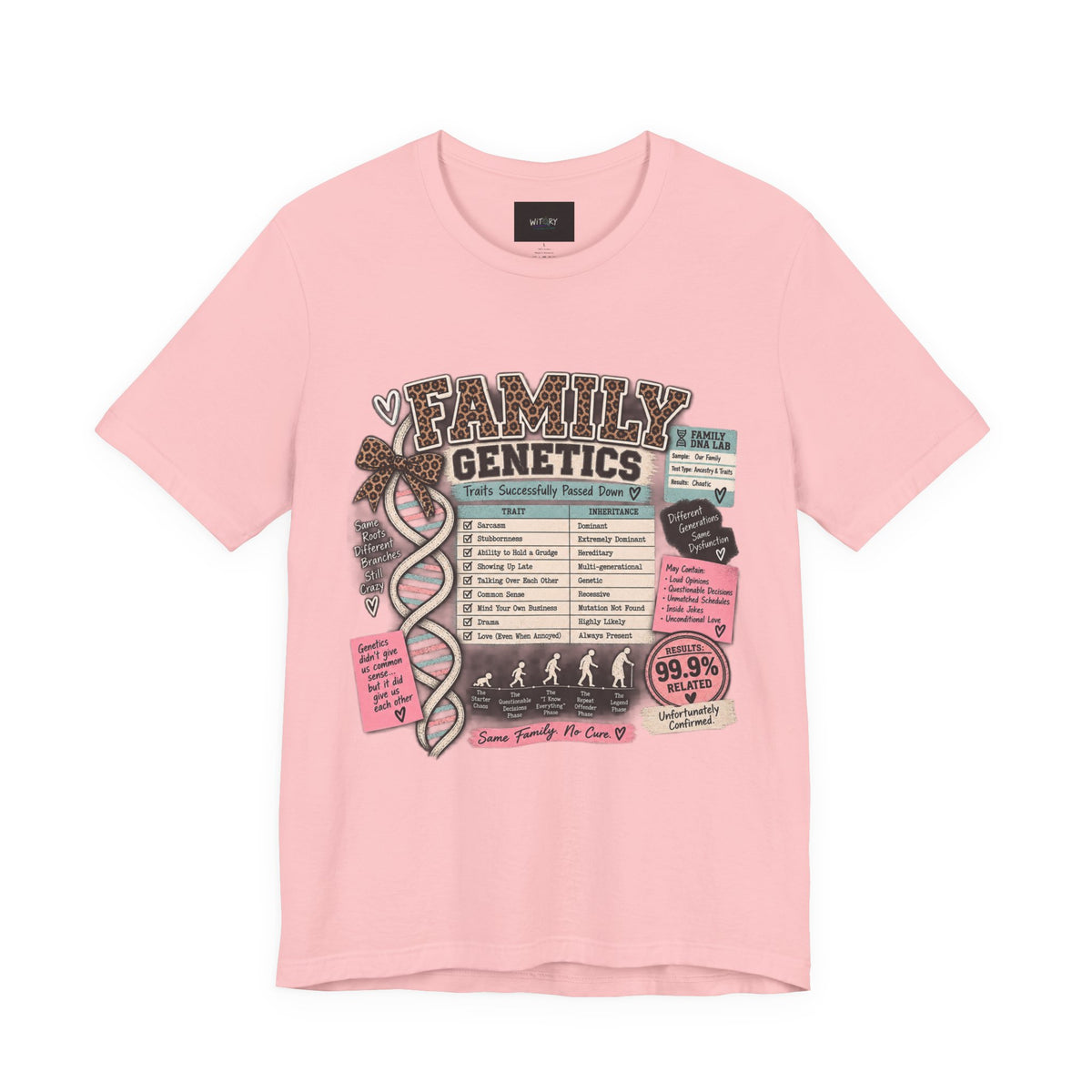 Family Genetics | Traits Successfully Passed Down Funny Family T-Shirt