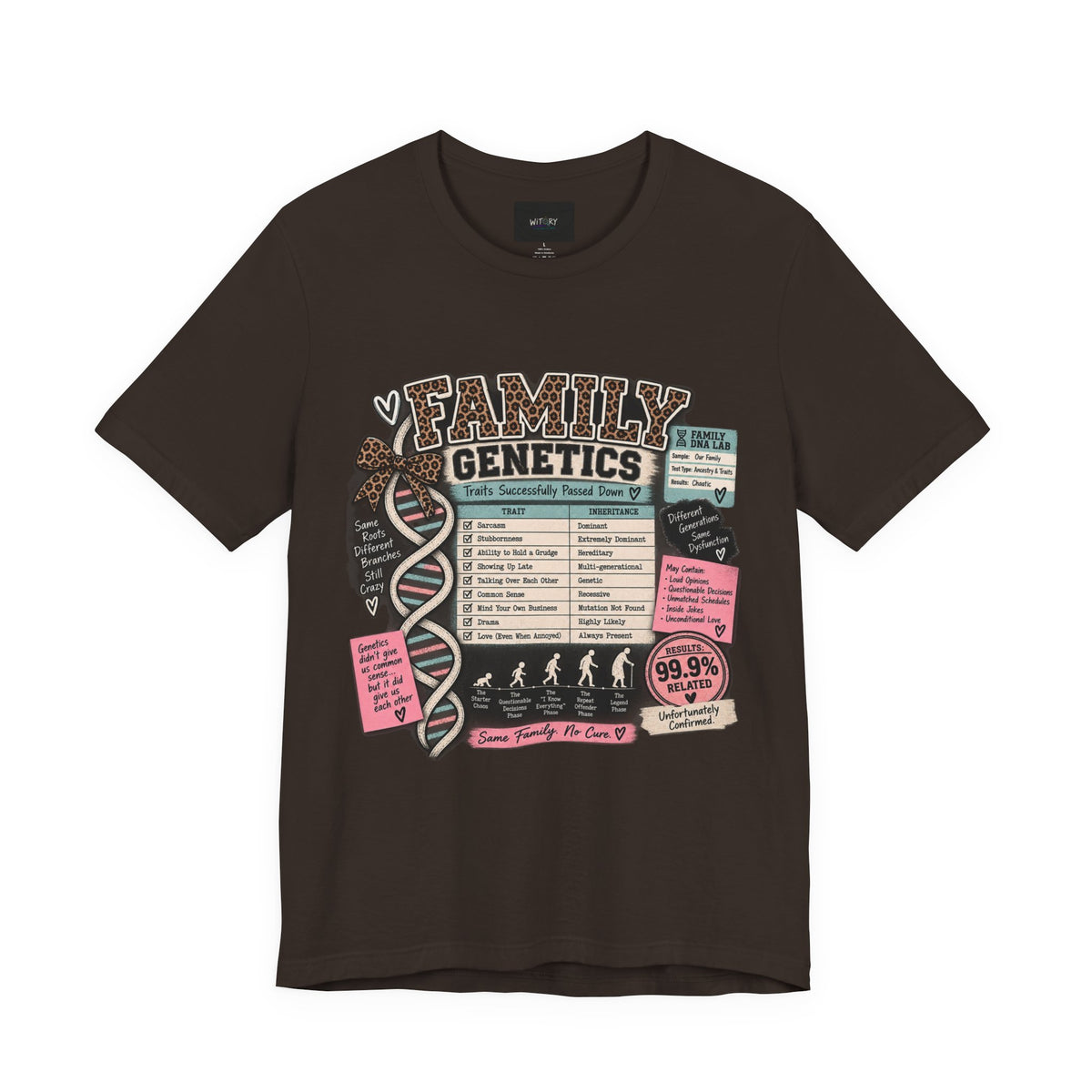 Family Genetics | Traits Successfully Passed Down Funny Family T-Shirt