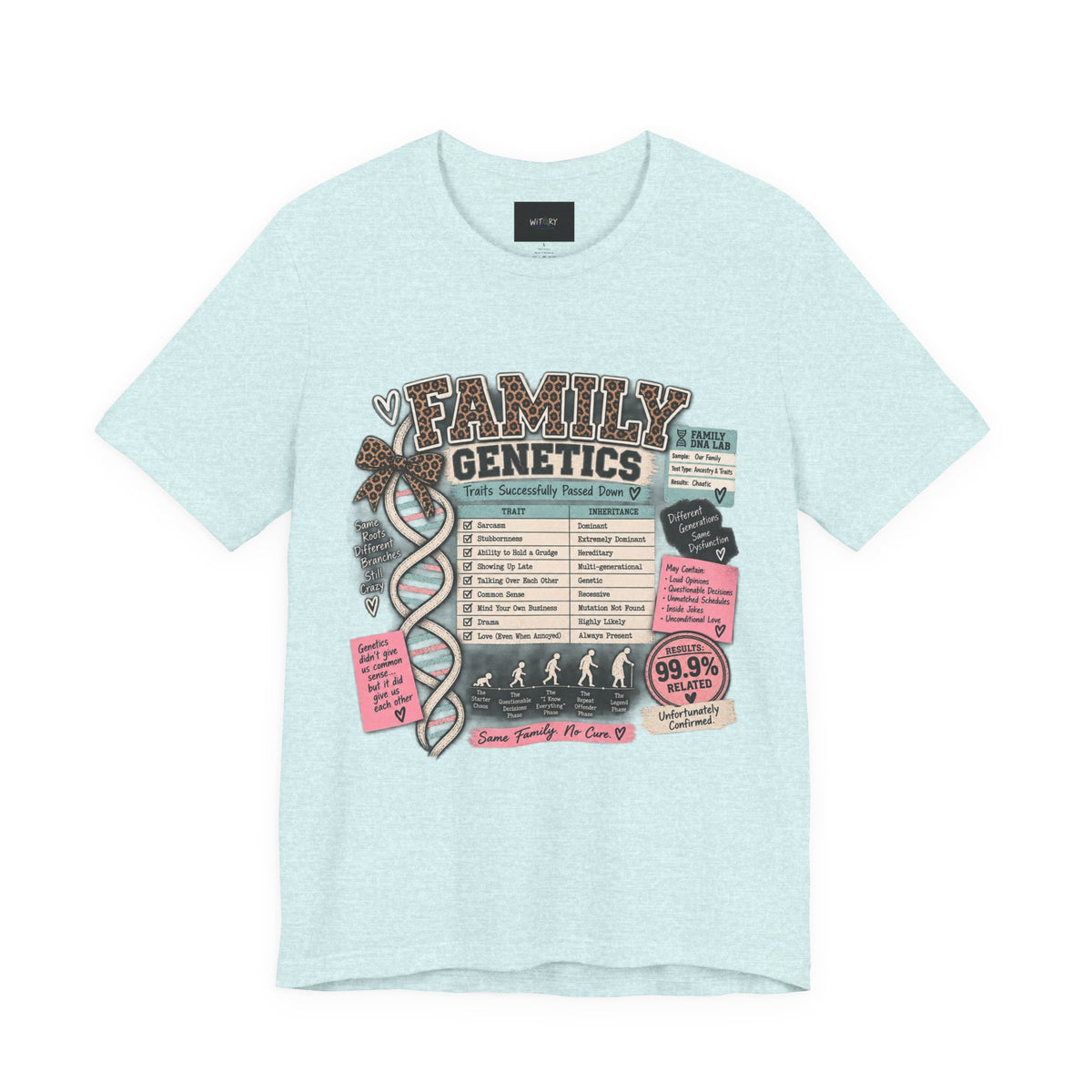 Family Genetics | Traits Successfully Passed Down Funny Family T-Shirt