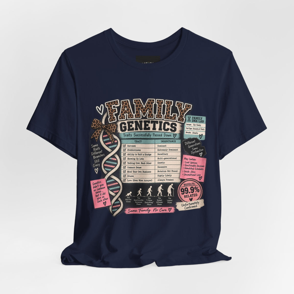 Family Genetics | Traits Successfully Passed Down Funny Family T-Shirt