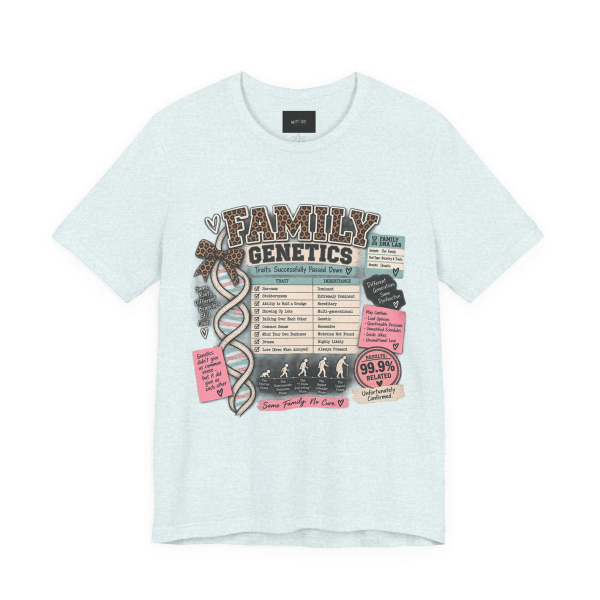 Family Genetics | Traits Successfully Passed Down Funny Family T-Shirt